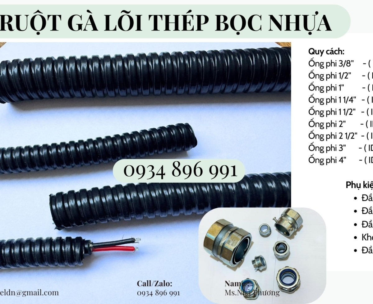 Ống Kẽm Bọc PVC Và Đầu Nối Phi 45 Bình Dương, Cần Thơ, Long An