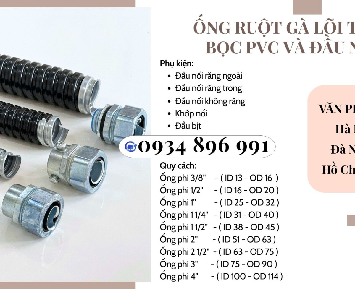 Ống Kẽm Bọc Thép Và Đầu Nối Phi 25 Thanh Hóa, Hà Tĩnh, Nghệ An