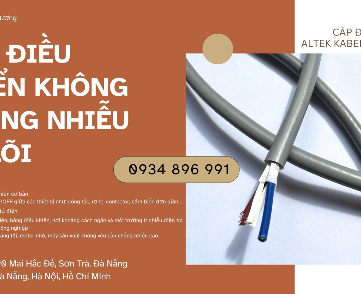 Cáp Chống Nhiễu 2 Lõi 1.0mm2 Chính Hãng – Co Cq Đầy Đủ Hà Nội, Hưng Yên, Bắc Ninh