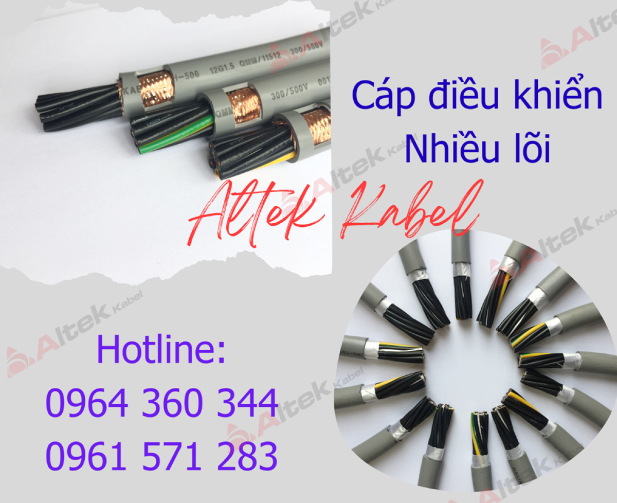 Cáp điều khiển chống nhiễu nhiều lõi Altek Kabel - Giá tốt tại Hà Nội