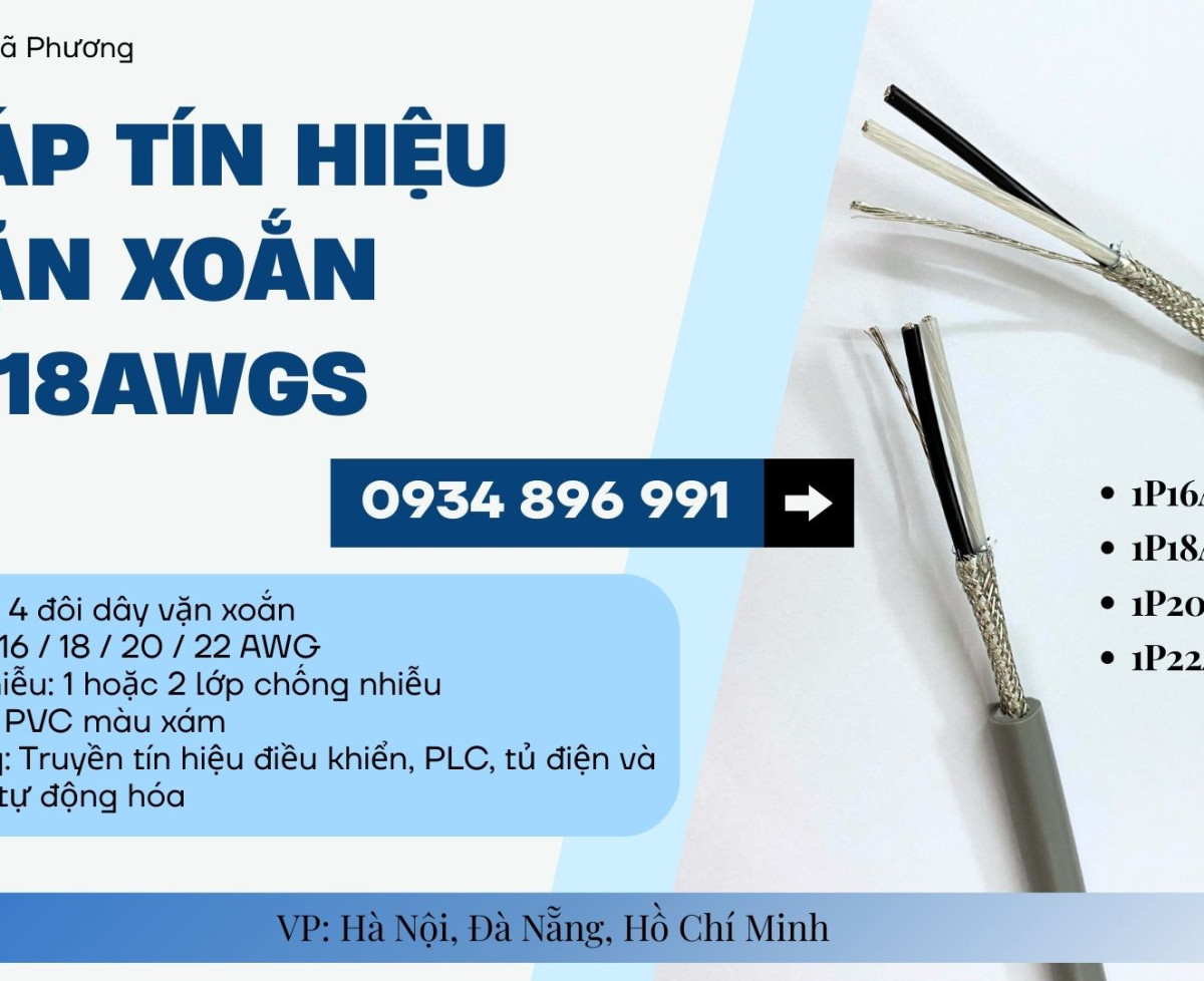 Cáp Tín Hiệu Vặn Xoắn 1 Pair 18 AWG Altek Kabel – Sẵn Kho Đà Nẵng, Hà Nội, TP.HCM | Giao Nhanh