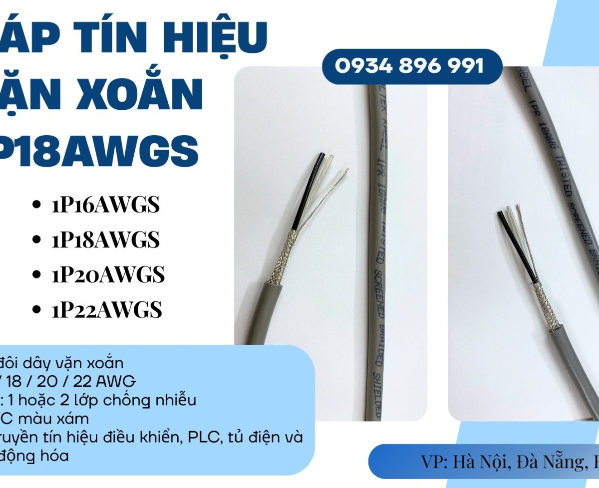 Cáp Tín Hiệu Vặn Xoắn 1 Pair 18 AWG Altek Kabel – Sẵn Kho Đà Nẵng, Hà Nội, TP.HCM | Giao Nhanh