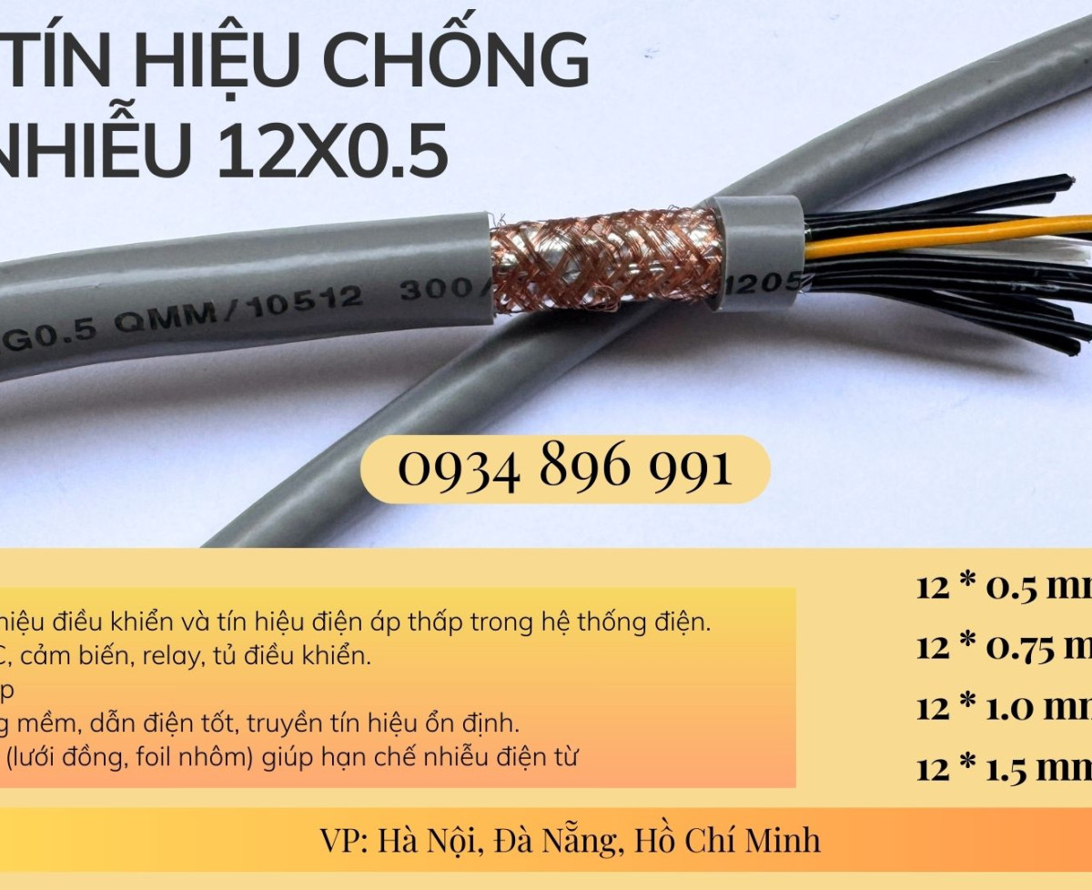 Cáp điều khiển 12 lõi Altek Kabel chống nhiễu – Cung cấp Hà Nội, Bắc Ninh, Hưng Yên, Hải Dương