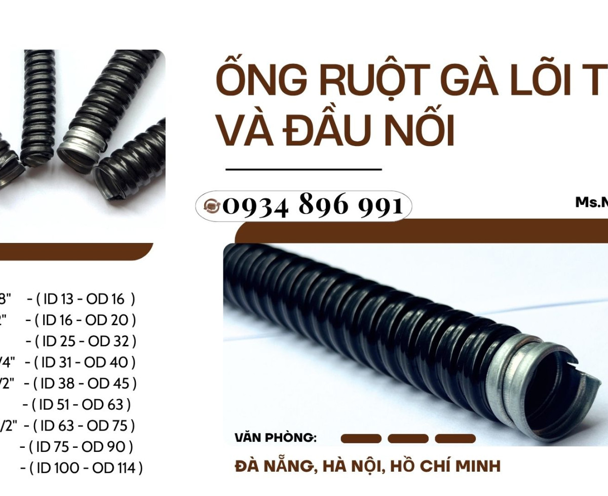 Ống Ruột Gà Lõi Thép Phi 32 – Hàng Sẵn Số Lượng Lớn – Giao Nhanh Khánh Hòa, Bình Định, Gia Lai