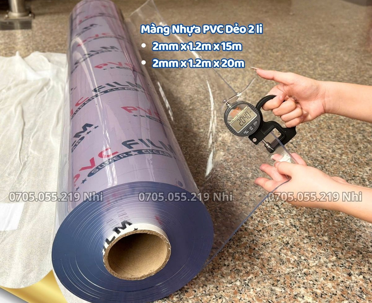 Màng Nhựa Pvc Dẻo Trong Suốt Altek Dày 2mm