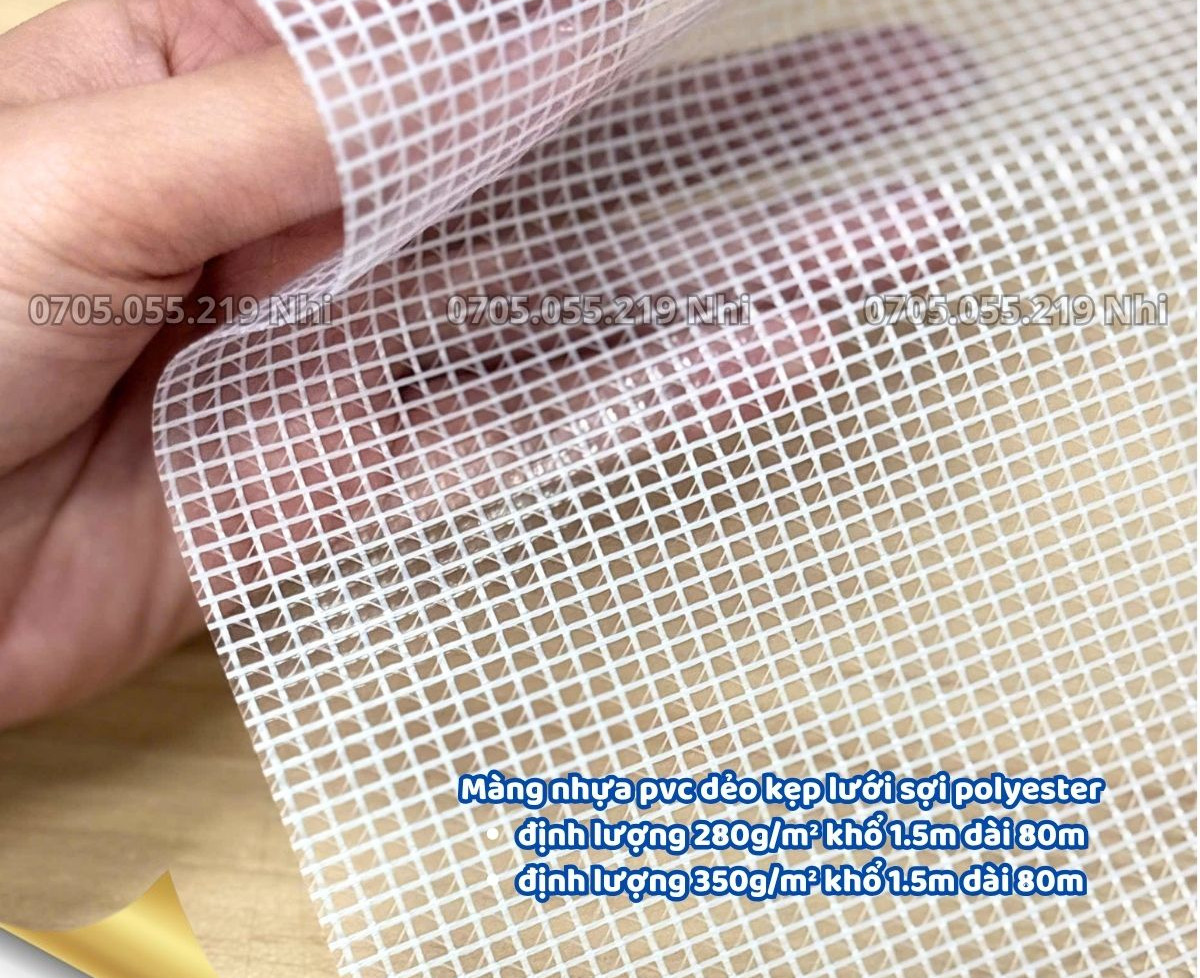 Màng nhựa Pvc lưới nhỏ caro - vật liệu " Quốc dân" của xưởng may mặc và công trình thi công bạt 2026