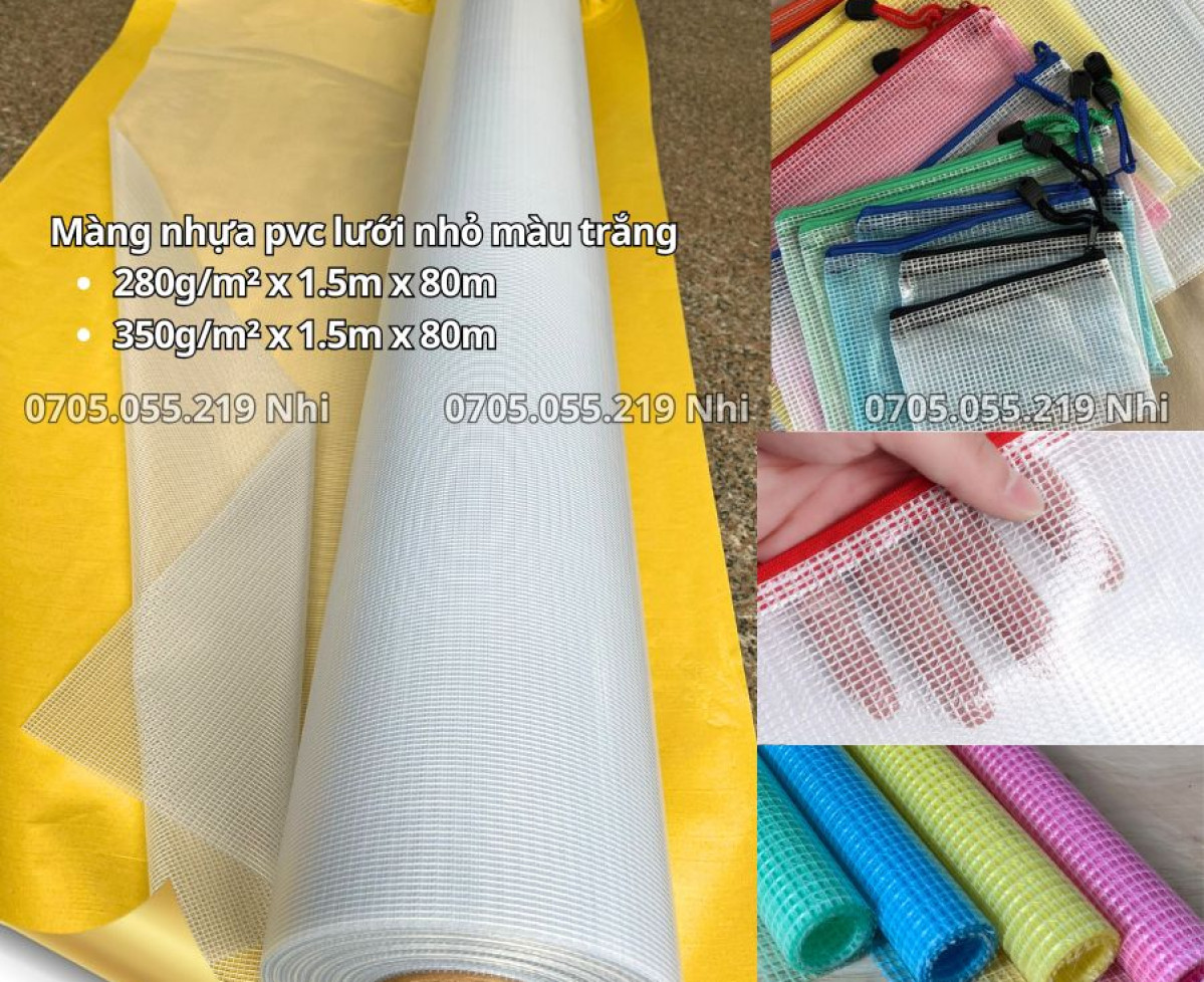 Màng nhựa Pvc lưới nhỏ caro - vật liệu " Quốc dân" của xưởng may mặc và công trình thi công bạt 2026