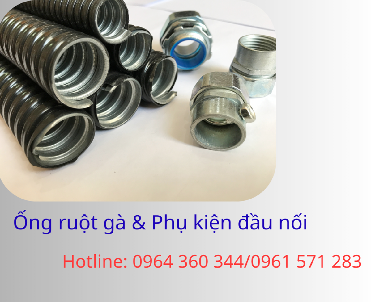 Ống ruột gà lõi thép phi 3/4 (ID 19 - OD 24) - Hàng sẵn Hà Nội