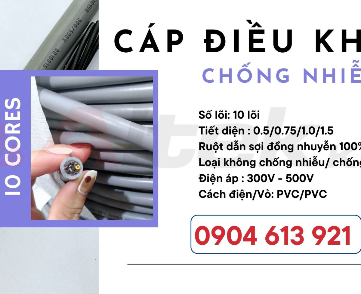 Cáp điều khiển 10x0.5/10x0.75/10x1.0/10x1.5 Altek Kabel - phân phối tại Hà Nội, Đà Nẵng, HCM