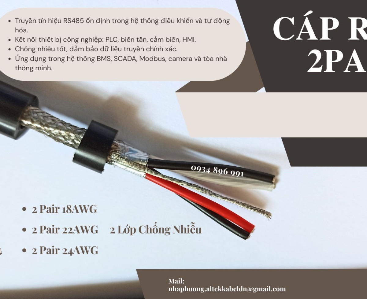 Mua Cáp Điều Khiển 2 Lõi Chính Hãng Tại Huế, Quảng Bình, Đà Nẵng – Báo Giá Ngay