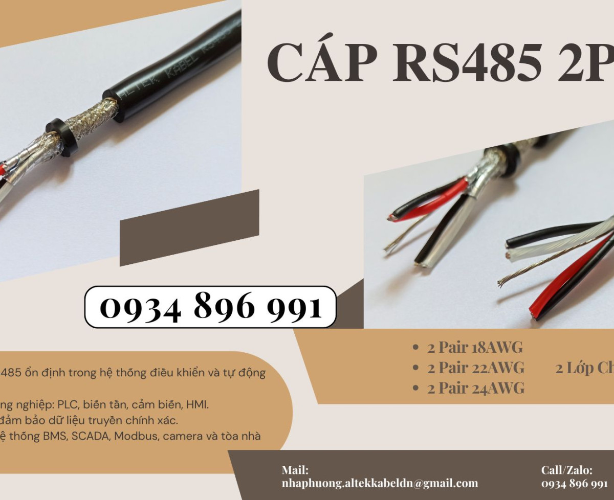 Mua Cáp Điều Khiển 2 Lõi Chính Hãng Tại Huế, Quảng Bình, Đà Nẵng – Báo Giá Ngay