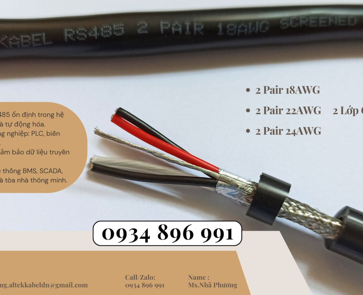 Mua Cáp Điều Khiển 2 Lõi Chính Hãng Tại Huế, Quảng Bình, Đà Nẵng – Báo Giá Ngay