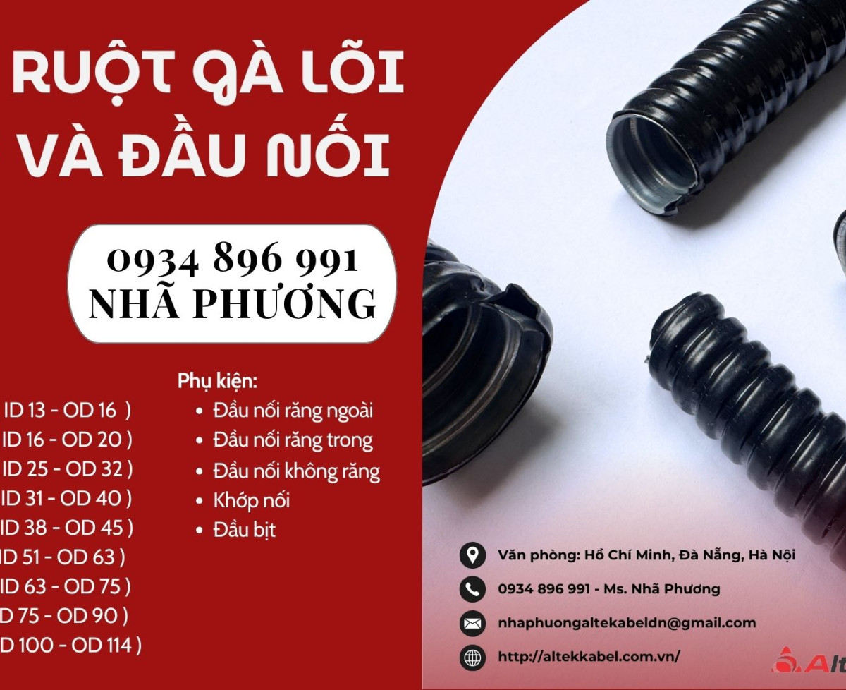 Địa Chỉ Bán Ống Ruột Gà Lõi Thép Bọc Nhựa Tại Bắc Ninh, Hưng Yên Uy Tín Nhất