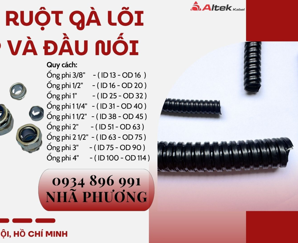 Địa Chỉ Bán Ống Ruột Gà Lõi Thép Bọc Nhựa Tại Bắc Ninh, Hưng Yên Uy Tín Nhất