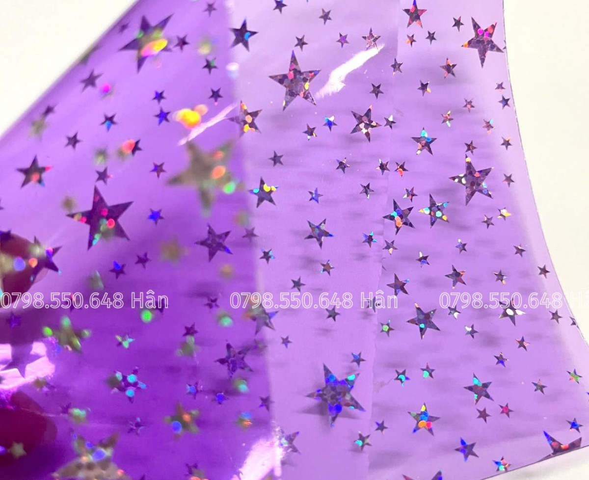 Màng pvc dẻo ánh kim, hiệu ứng chuyển màu rực rỡ