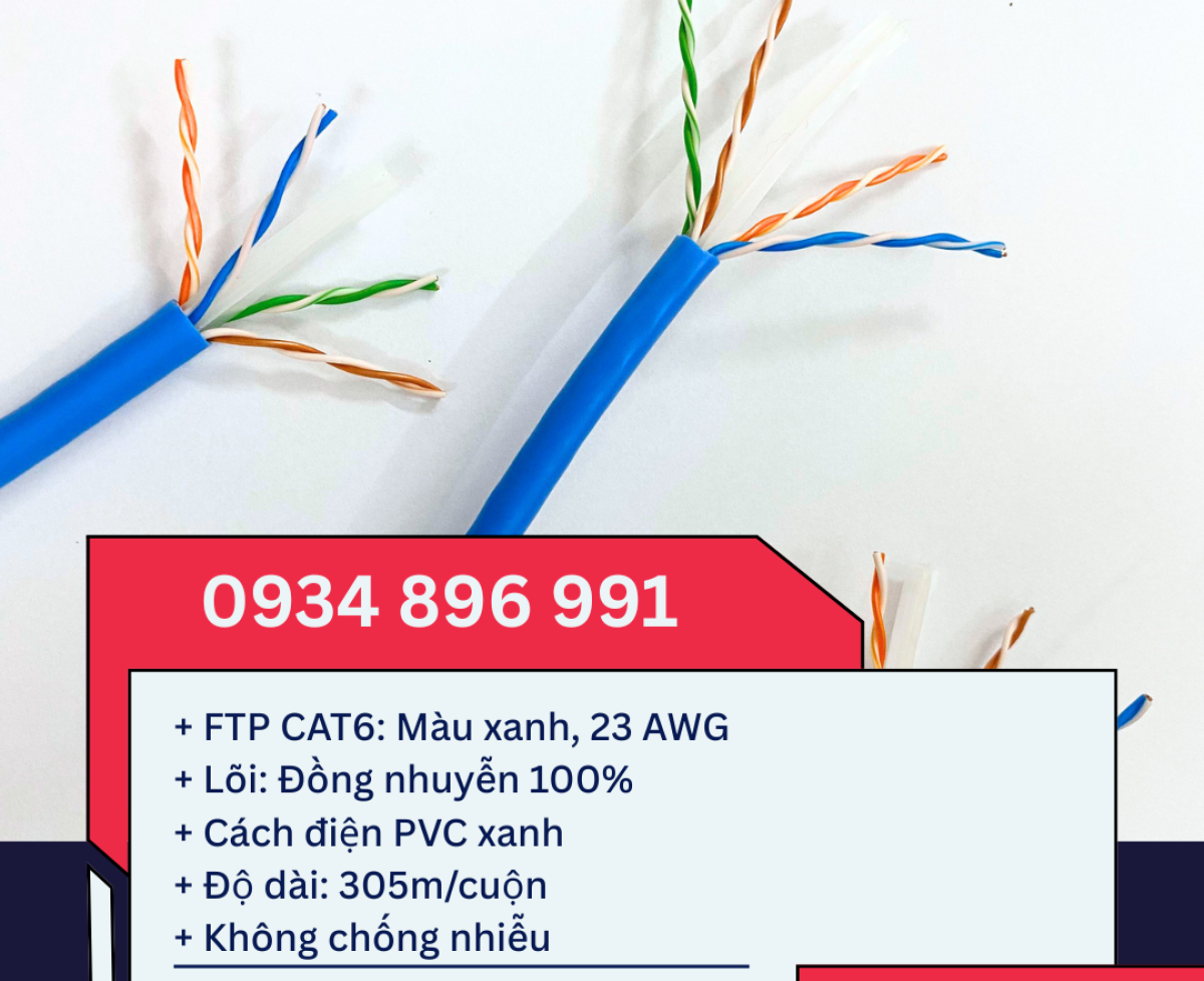 Phân Phối Cáp Mạng Chính Hãng Tại Cần Thơ, Long An, Bình Dương - Miễn Phí Vận Chuyển