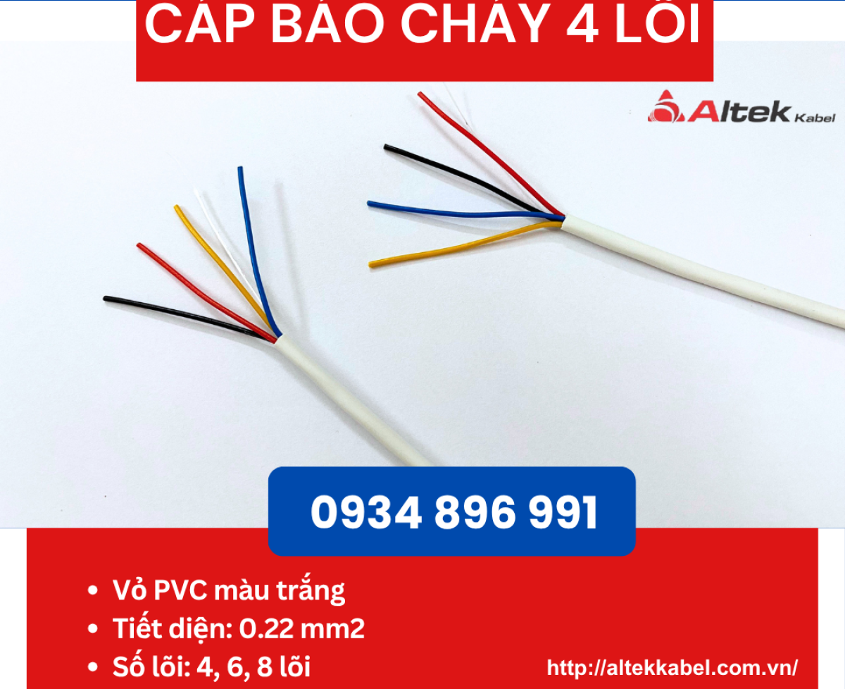 Cáp báo cháy 4 lõi tại Đà Nẵng – Sẵn hàng số lượng lớn, giao nhanh toàn quốc