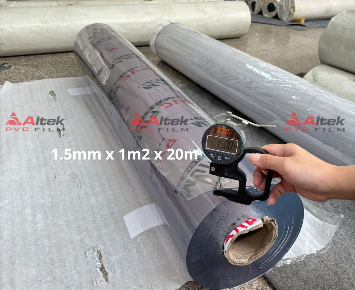 Màng nhựa pvc dẻo trong suốt 0.5mm, 1.0mm, 1.5mm