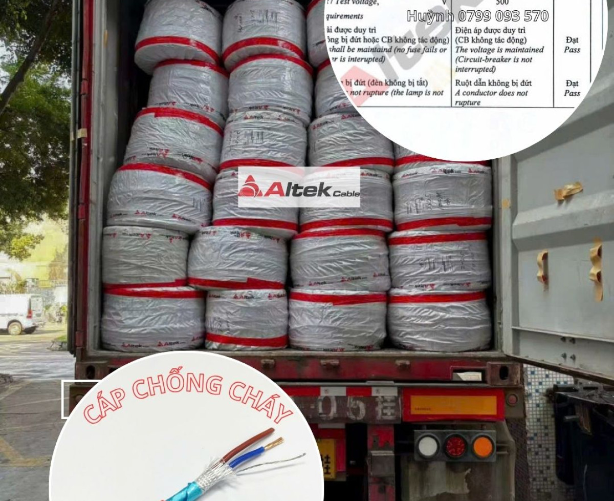 bảng giá cáp điện chống cháy altek kabel