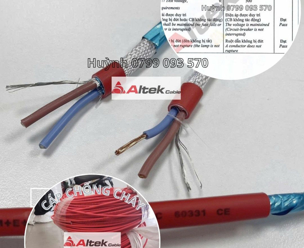 bảng giá cáp điện chống cháy altek kabel
