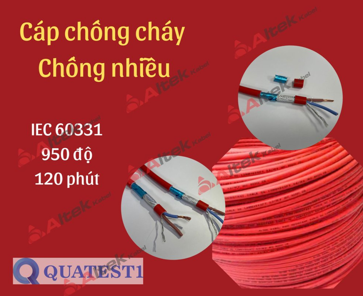 Cáp chống cháy chống nhiễu Altek – an toàn cho hệ thống PCCC