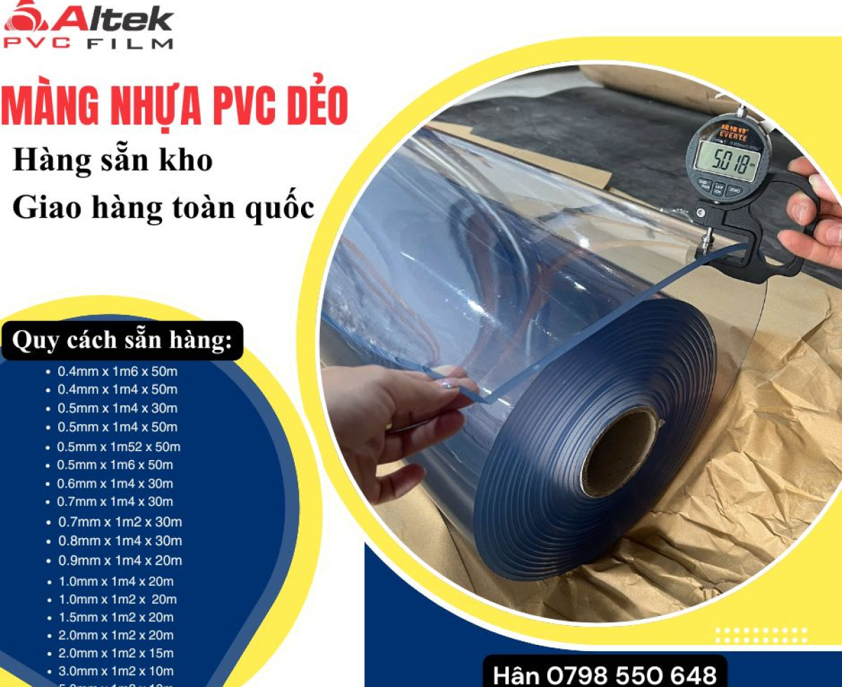 Tổng kho màng nhựa Pvc - giá tại xưởng
