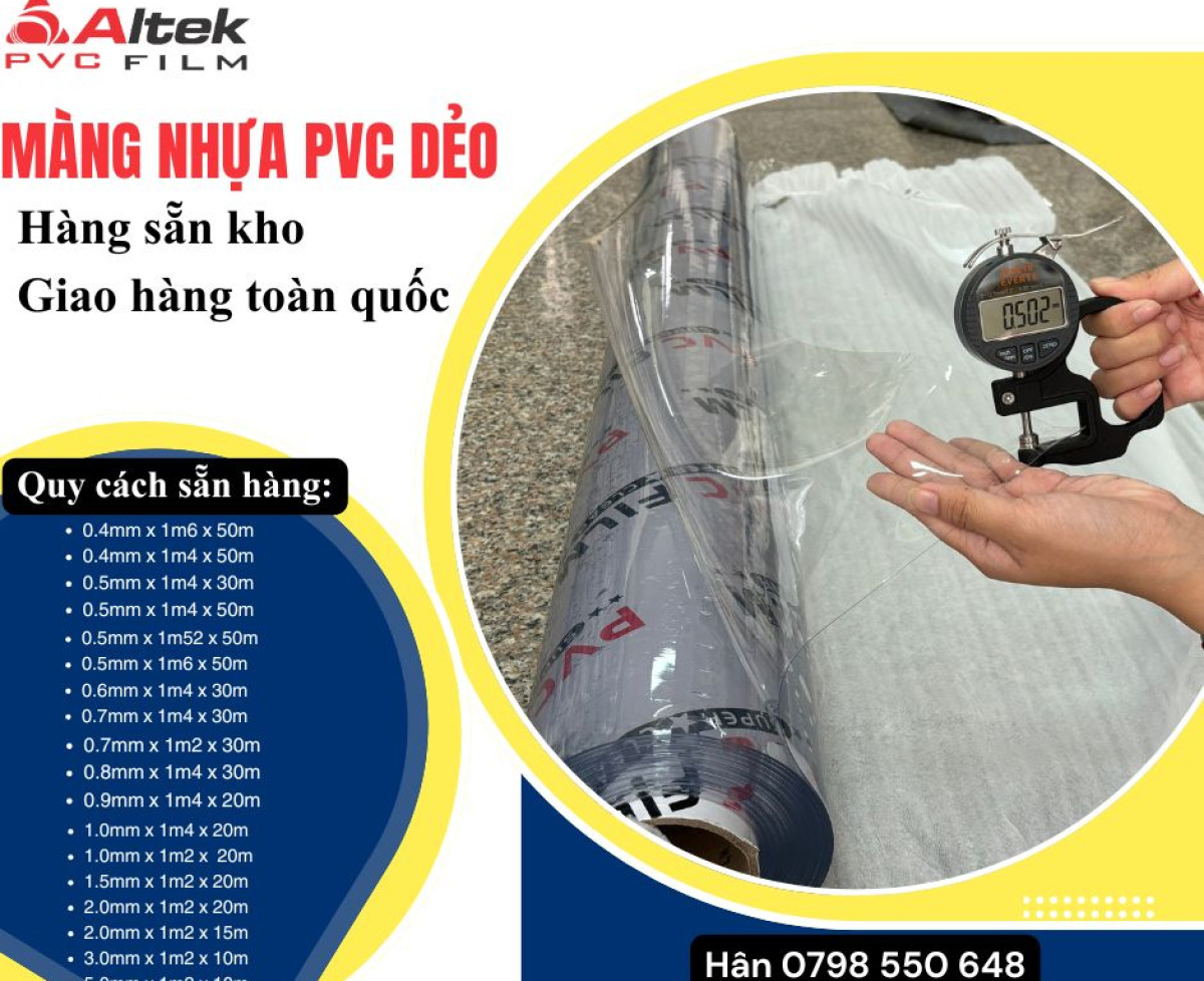 Tổng kho màng nhựa Pvc - giá tại xưởng