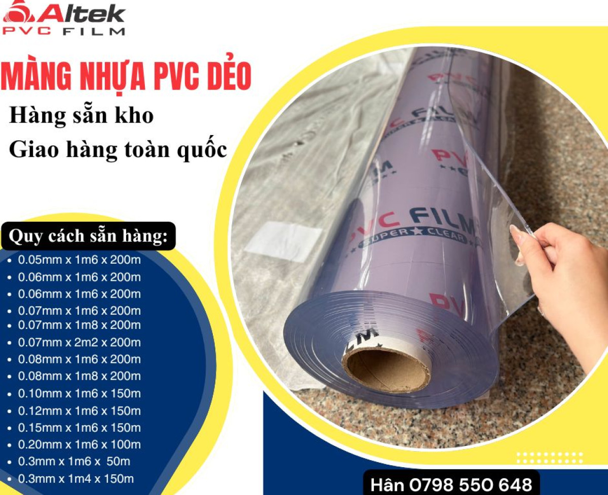 Tổng kho màng nhựa Pvc - giá tại xưởng