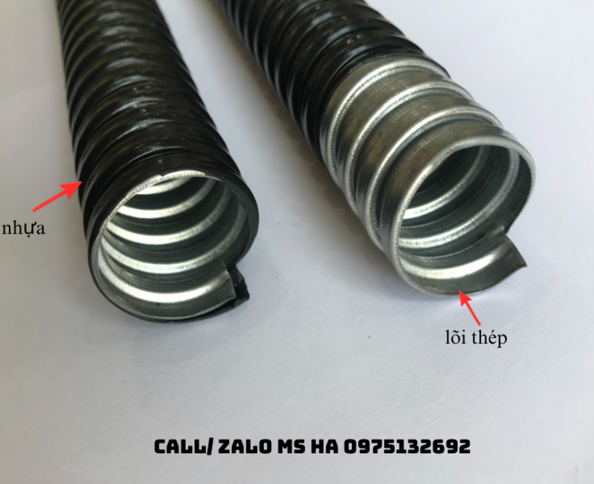 Ống ruột gà lõi thép bọc nhựa – bảo vệ dây điện an toàn, thi công linh hoạt
