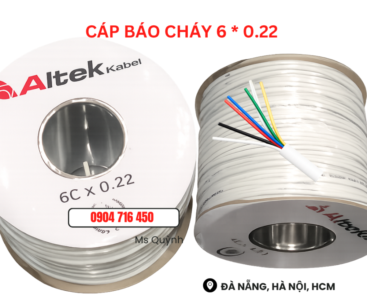 Cáp tín hiệu báo cháy, cáp loa 8x0.22 Altek Kabel Hà Nội, Đà Nẵng, Sài Gòn