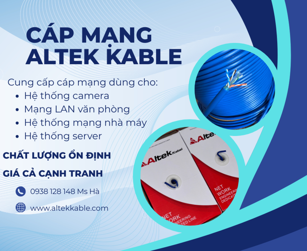 CÁP MẠNG ALTEK KABEL CHẤT LƯỢNG CAO