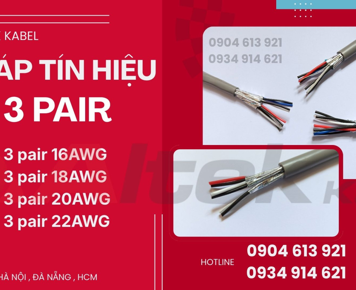 Cáp tín hiệu âm thanh xoắn chống nhiễu 16AWG/18AWG/20AWG/22AWG