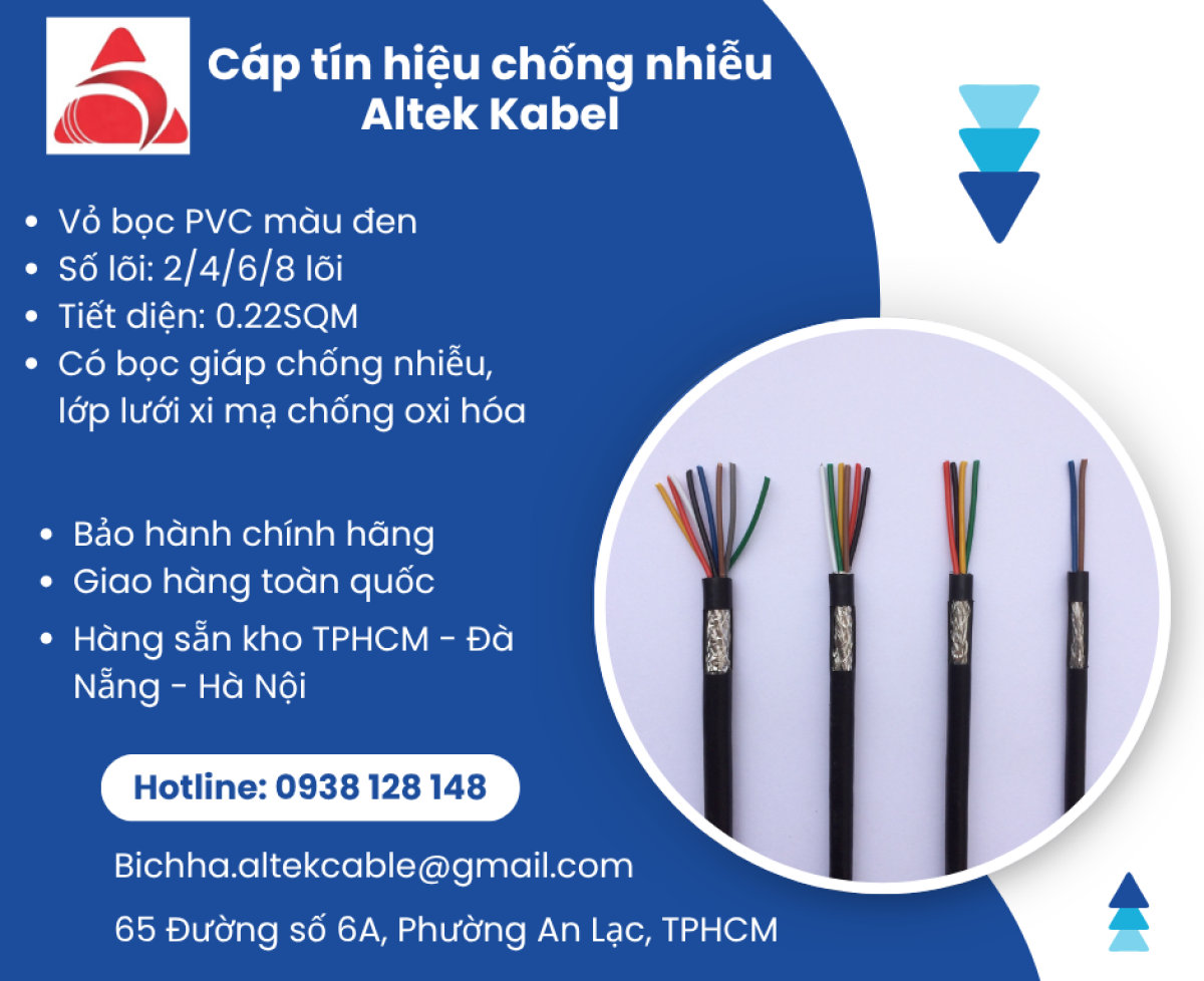 CÁP TÍN HIỆU CHỐNG NHIỄU ALTEK KABEL