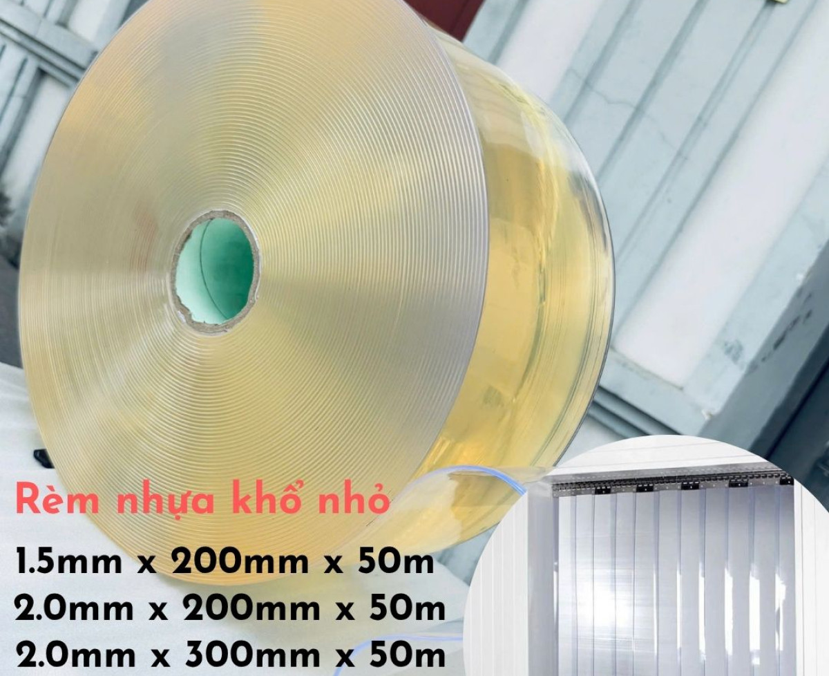 Tổng kho rèm nhựa pvc cuộn nhỏ - sẵn hàng giá xưởng tận gốc