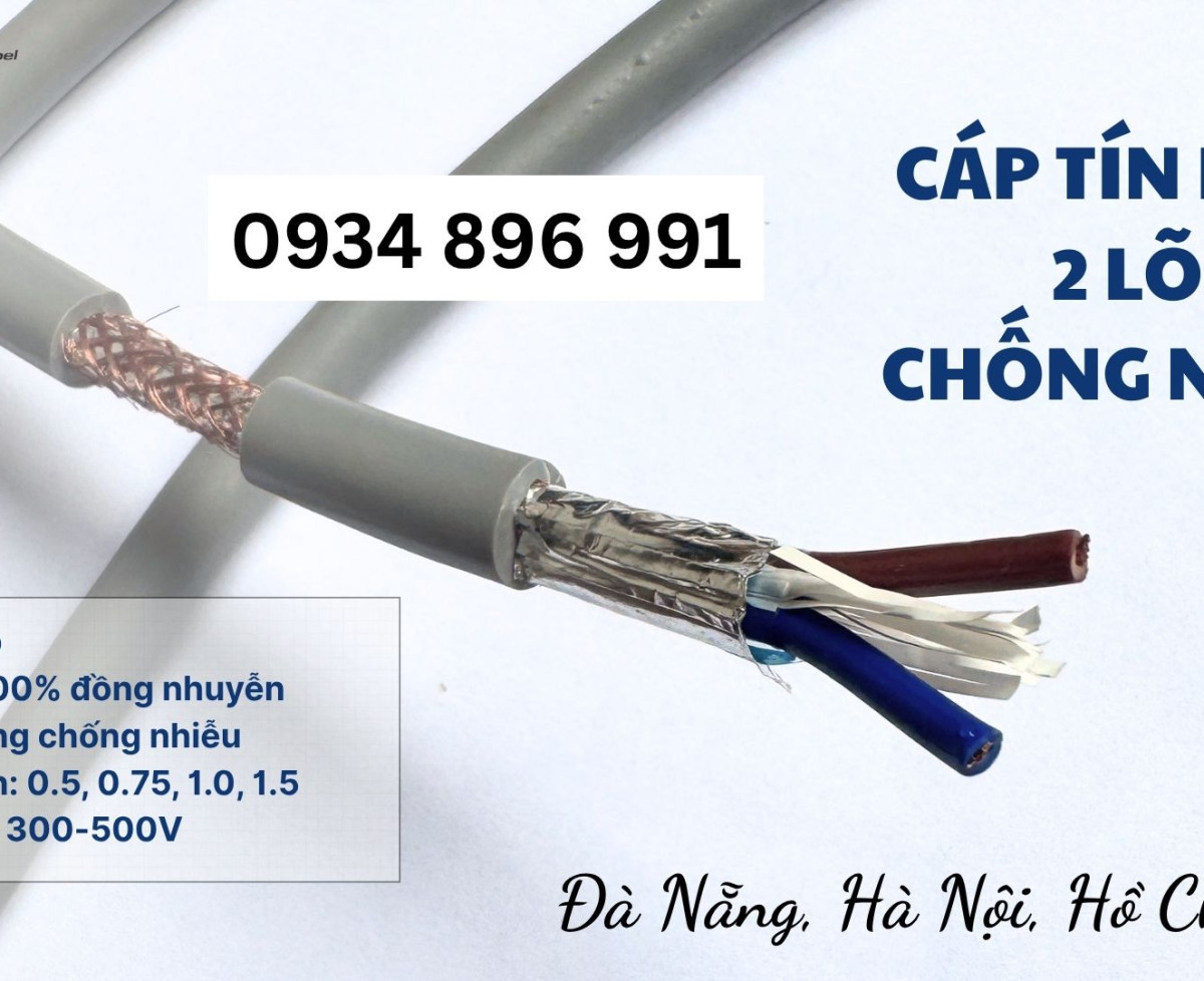 Cáp Điều Khiển Chống Nhiễu 2 Lõi Tại Hà Nội, Đà Nẵng, TP.HCM
