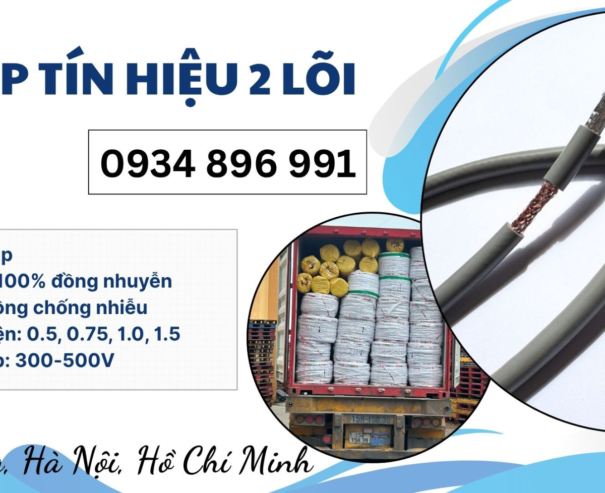 Cáp Điều Khiển Chống Nhiễu 2 Lõi Tại Hà Nội, Đà Nẵng, TP.HCM