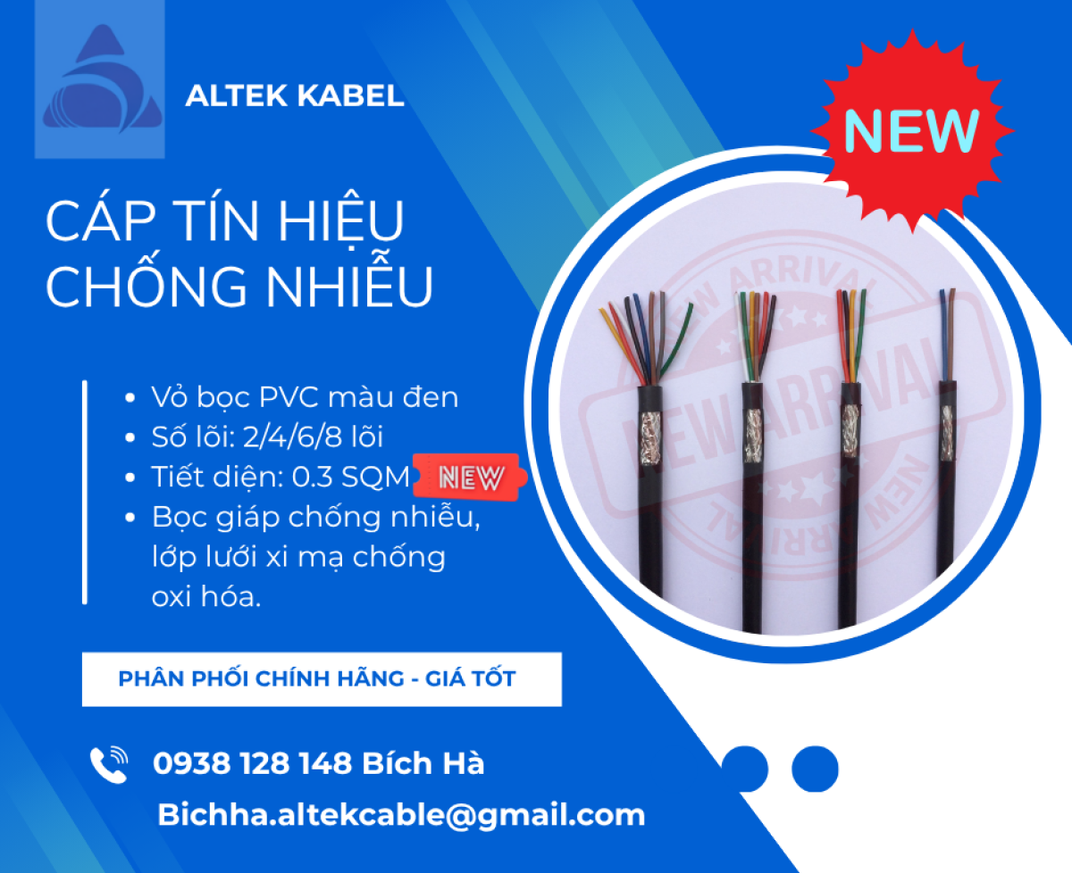 Cáp tín hiệu chống nhiễu 0.3mm2 Altek Kabel