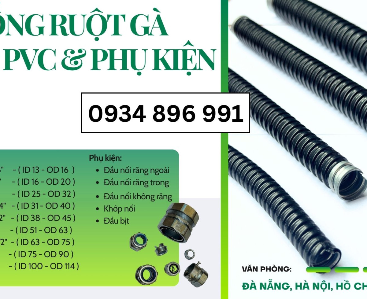 Cung Cấp Ống Kẽm Bọc Thép PVC Tại Huế, Đà Nẵng, Quảng Nam – Giao Hàng Nhanh