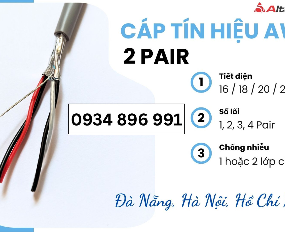 Dây Tín Hiệu Chống Nhiễu 24 AWG – Có Sẵn Phú Yên, Khánh Hòa, Bình Định