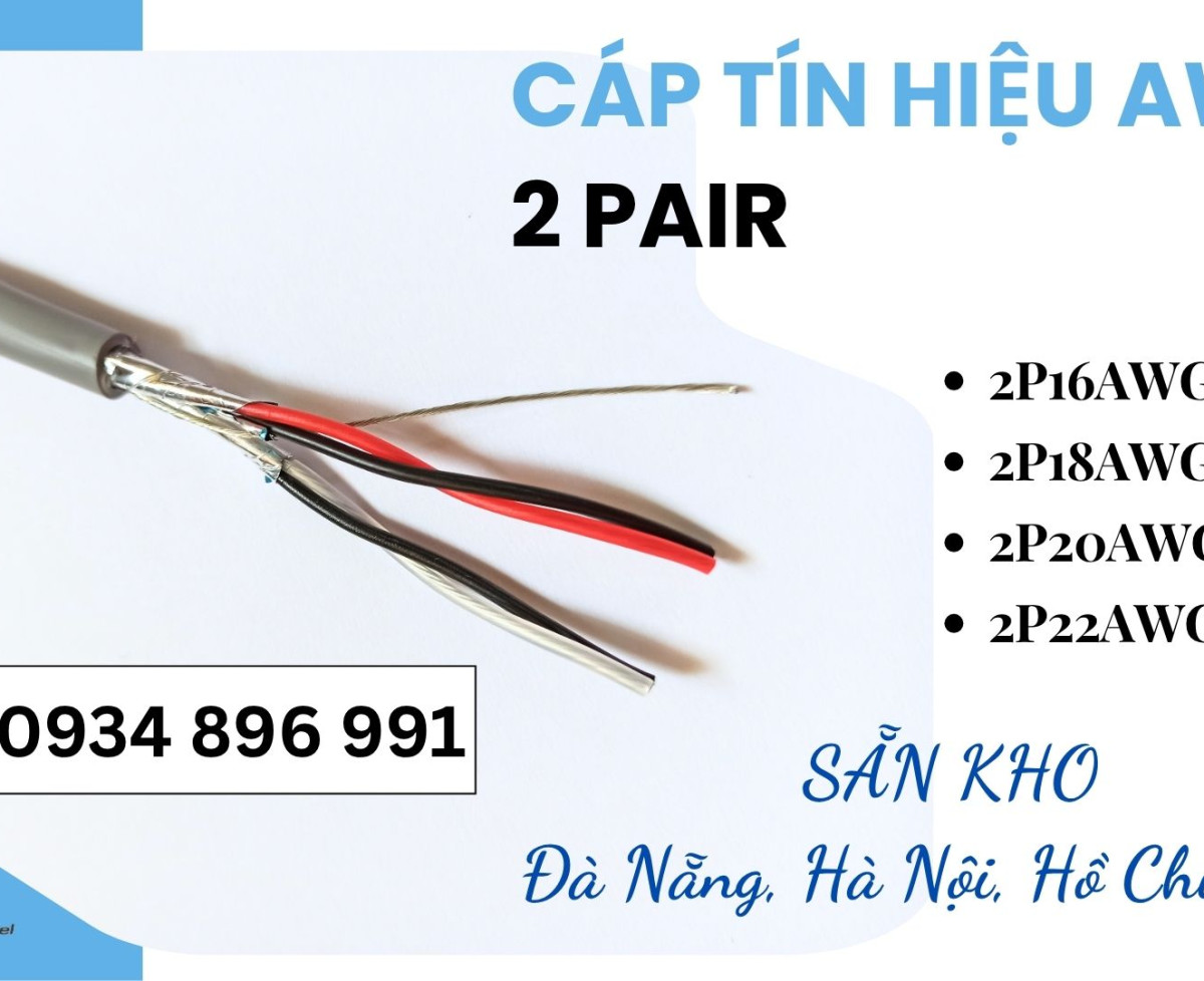 Dây Tín Hiệu Chống Nhiễu 24 AWG – Có Sẵn Phú Yên, Khánh Hòa, Bình Định