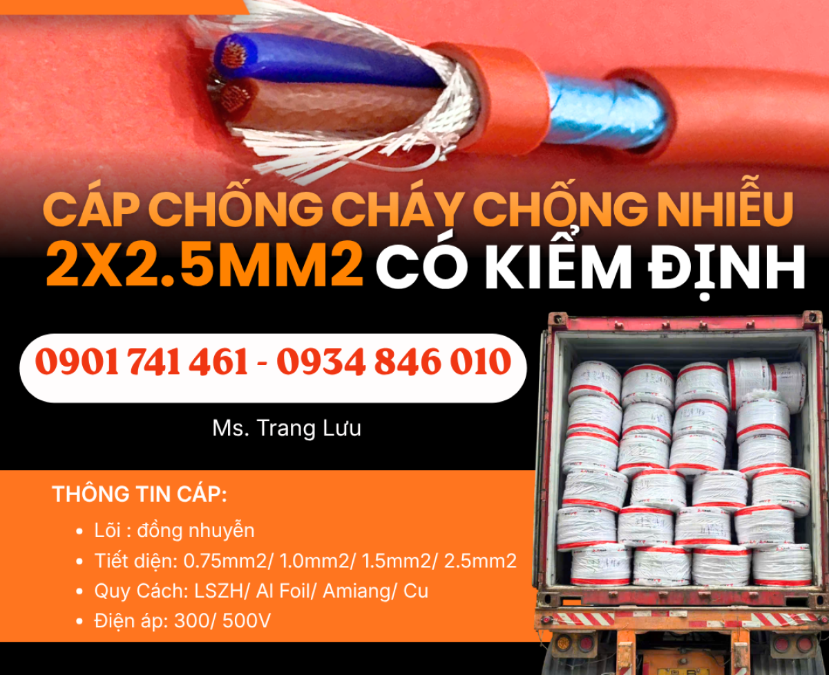 Tổng kho cáp chống cháy chống nhiễu 2x2.5 Altek Kabel tại Đà Nẵng