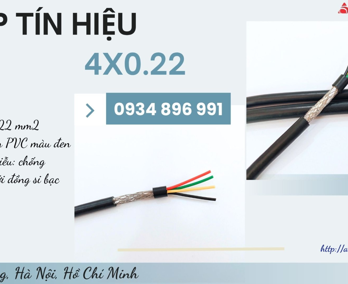 Cáp Điều Khiển 4 Lõi 0.22 mm² Khánh Hòa, Bình Định, Gia Lai – Chất Lượng Cao