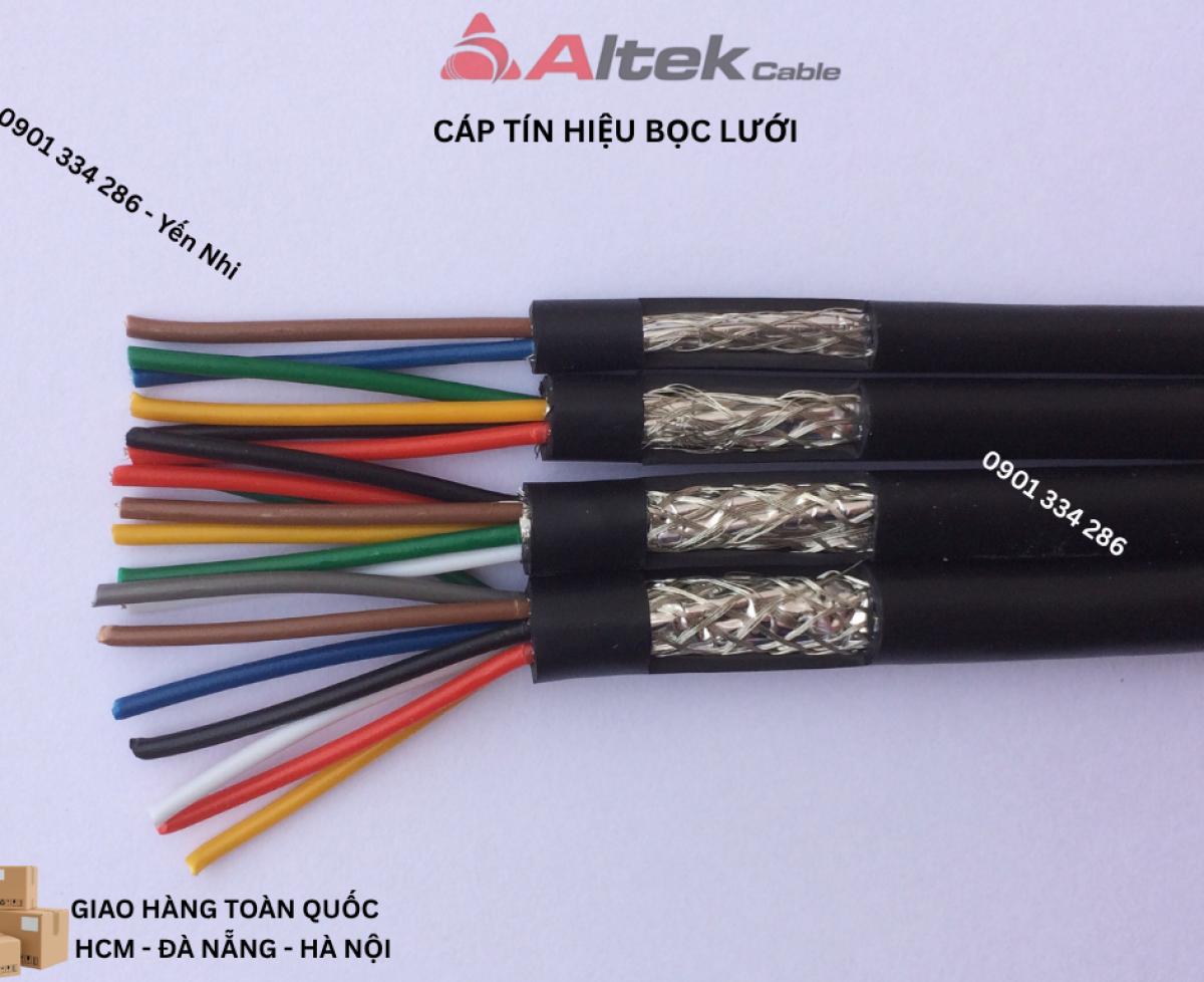 Cáp tín hiệu chống nhiễu Altek Kabel 2 lõi, 4 lõi, 6 lõi, 8 lõi 0.22mm².