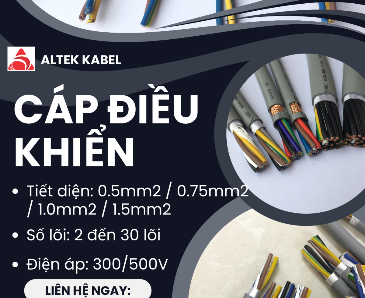 Cáp Điều Khiển ALTEK KABELđạt tiêu chuẩn chất lượng