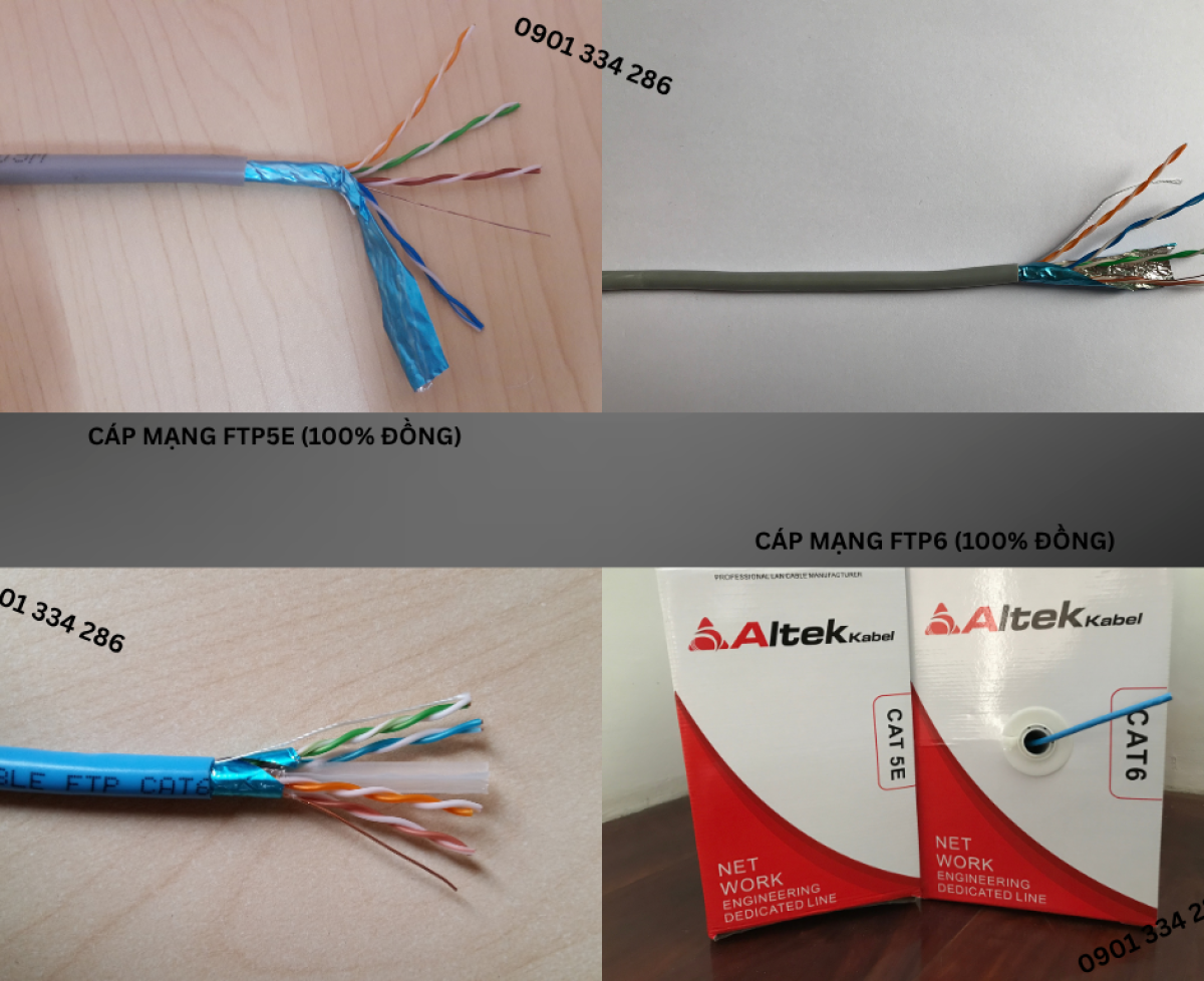 Cáp Mạng CAT5E, CAT6 ALTEK KABEL Chính Hãng | UTP & FTP Chất Lượng Cao