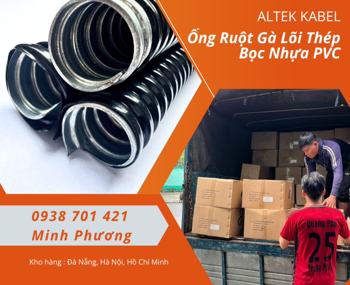 Ống Ruột Gà Lõi Thép Bọc Nhựa PVC – Giải Pháp Bảo Vệ Dây Điện An Toàn Cho Mọi Công Trình