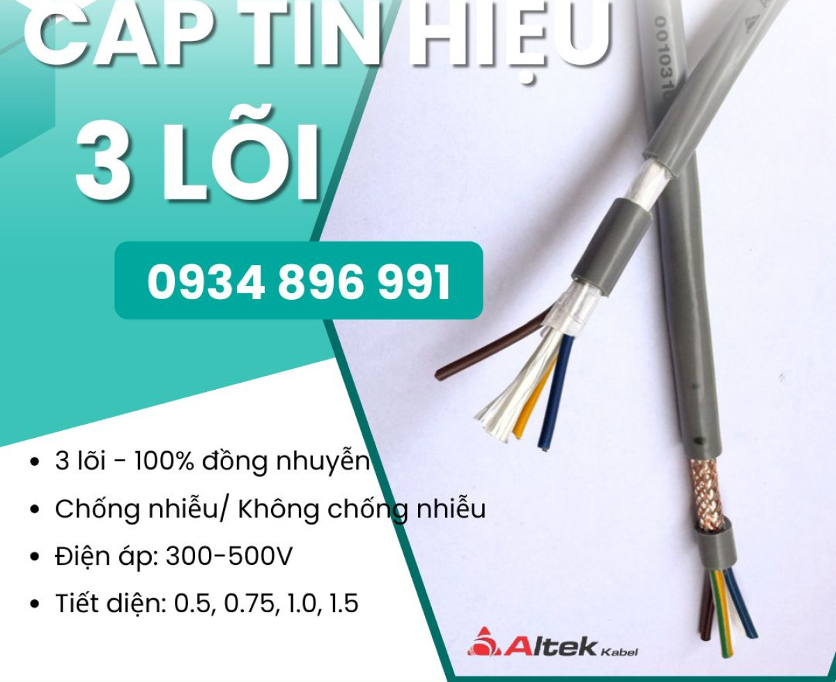 Dây Điều Khiển 3x1.5 Sẵn Kho HCM, Bình Dương Giá Cạnh Tranh