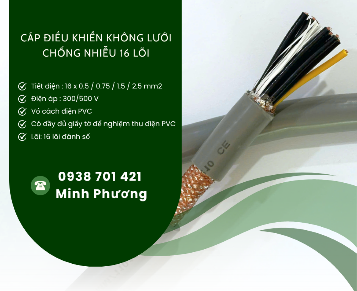 Cáp điều khiển không chống nhiễu 16x0.75mm² chính hãng Altek Kabel Đà Nẵng, Huế