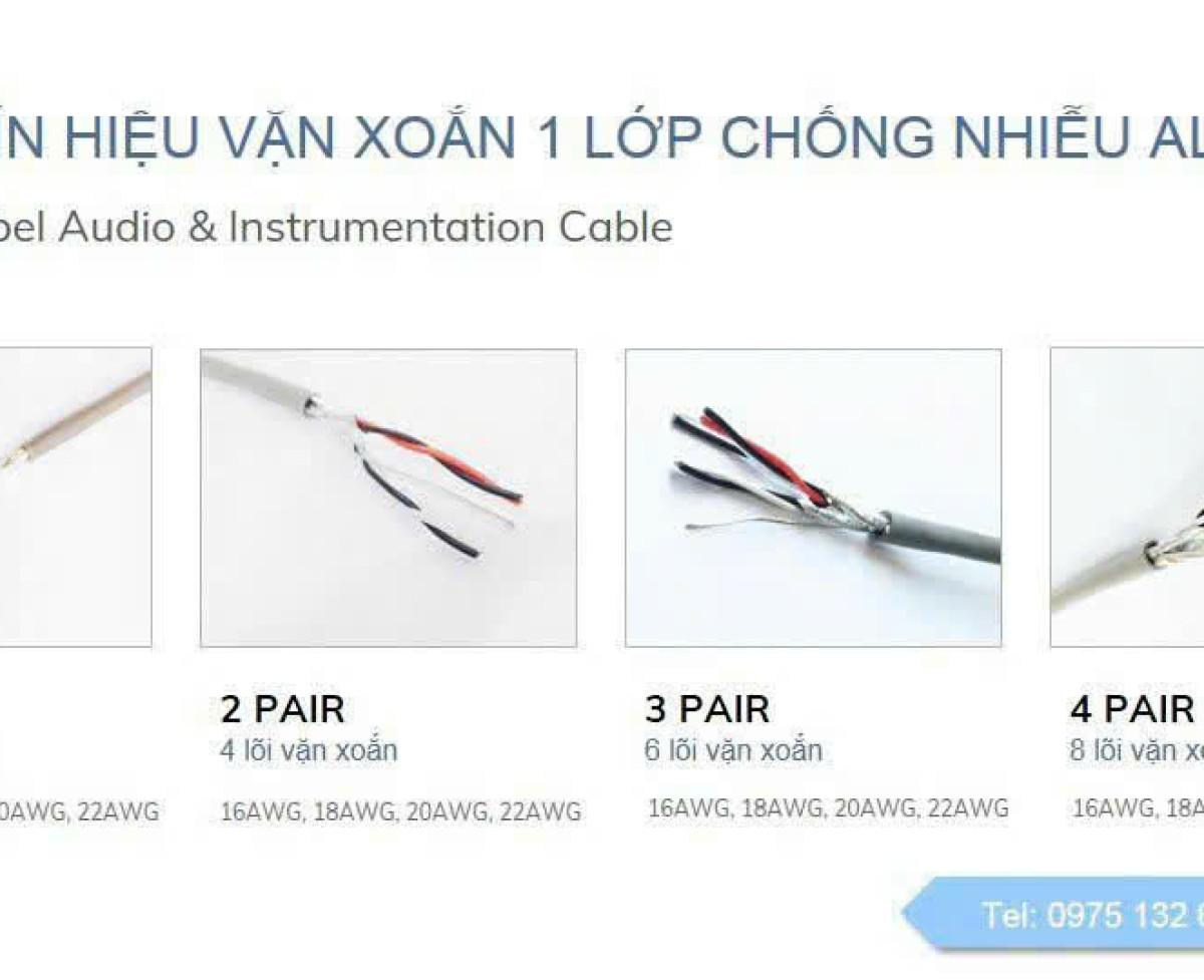 Cáp tín hiệu vặn xoắn – Giảm nhiễu, truyền tín hiệu ổn định