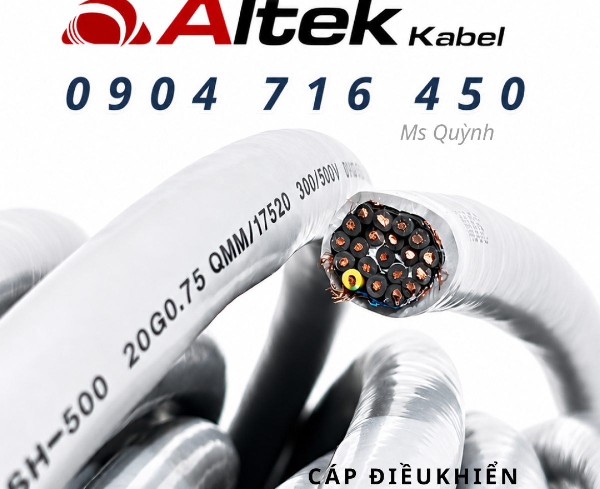 Cáp điều khiển 20x0.75 rvvp Altek Kabel
